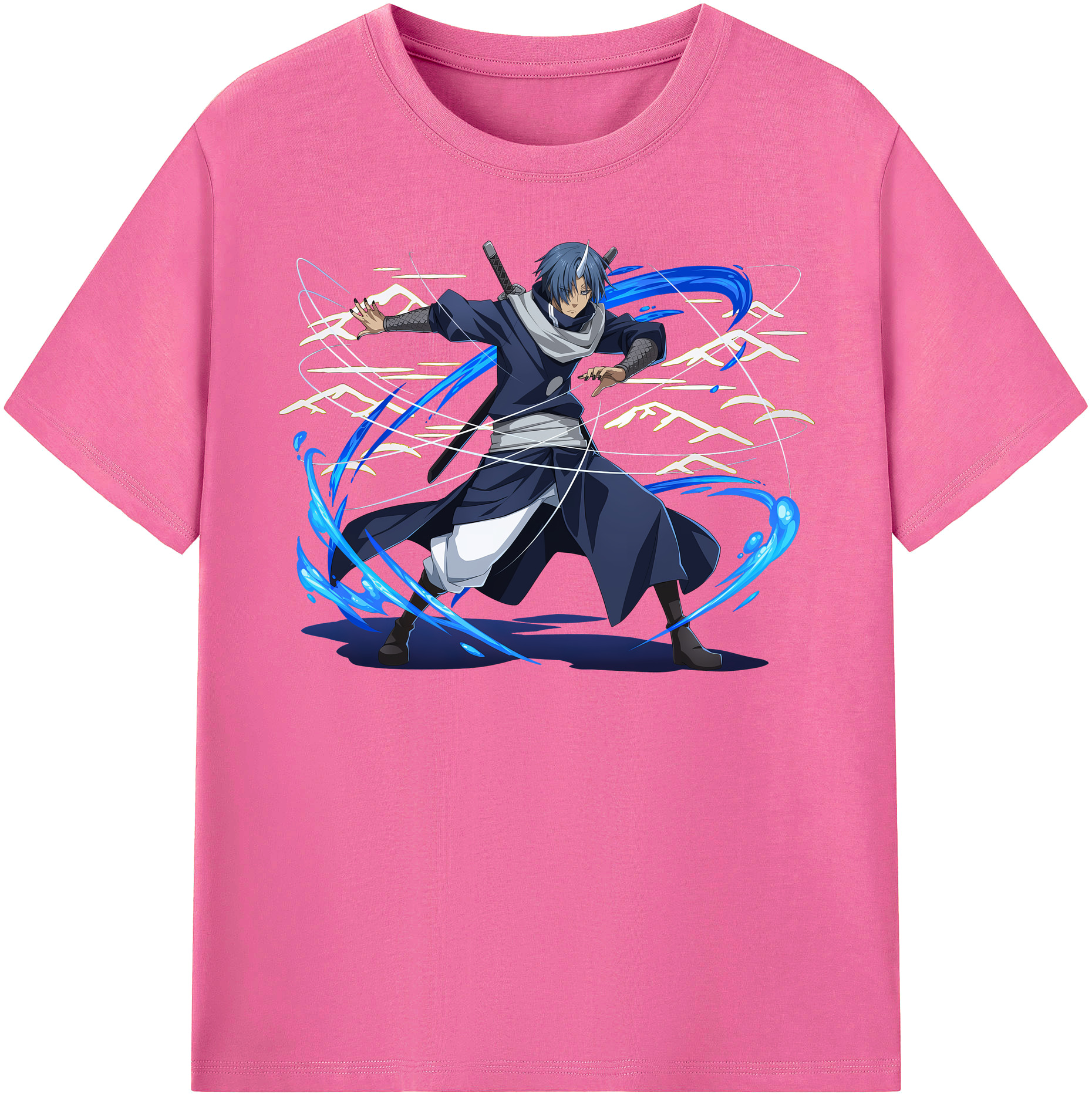 （画像用） 転スラ Regarding Reincarnated to Slime レディースカジュアルプリントTシャツ（綿100％）